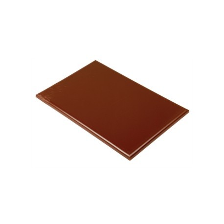 Hygiplas Extra Thick High Density Brown Chopping Board