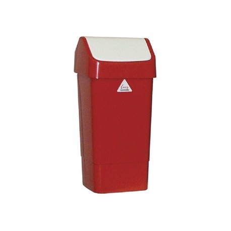 SYR Swing Lid Bin Red