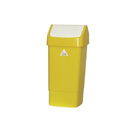 SYR Swing Lid Bin Yellow
