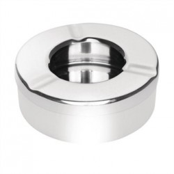 Olympia Stainless Steel Windproof Ashtray 90mm