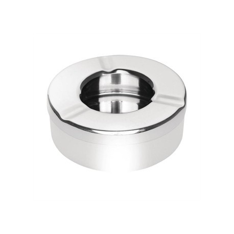 Olympia Stainless Steel Windproof Ashtray 90mm