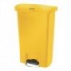 Rubbermaid Slim Jim Step on Bin Front Pedal 50Ltr Yellow