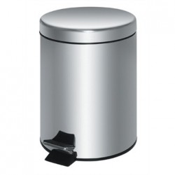 Stainless Steel Pedal Bin Silver 20Ltr