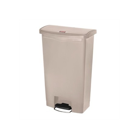 Rubbermaid Slim Jim Step on Front Pedal Beige 68Ltr