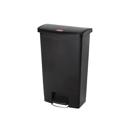 Rubbermaid Slim Jim Step on Front Pedal Black 68Ltr