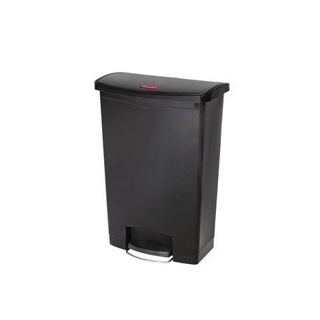 Rubbermaid Slim Jim Step on Front Pedal Black 90Ltr