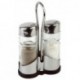 Salt and Pepper Cruet Set and Stand