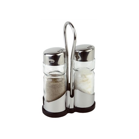 Salt and Pepper Cruet Set and Stand
