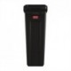 Rubbermaid Slim Jim Container with Venting Channels Black 87Ltr