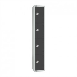 Elite Four Door Padlock Locker Graphite Grey
