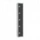 Elite Five Door Camlock Locker Graphite Grey