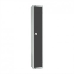 Elite Single Door Camlock Locker Graphite Grey