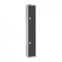 Elite Two Door Padlock Locker Graphite Grey