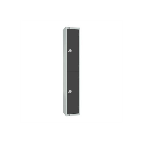Elite Two Door Padlock Locker Graphite Grey