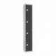 Elite Four Door Padlock Locker Graphite Grey