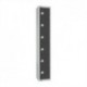 Elite Six Door Padlock Locker Graphite Grey
