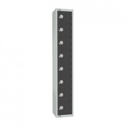 Elite Eight Door Padlock Locker Graphite Grey