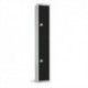 Elite Two Door Padlock Locker Black