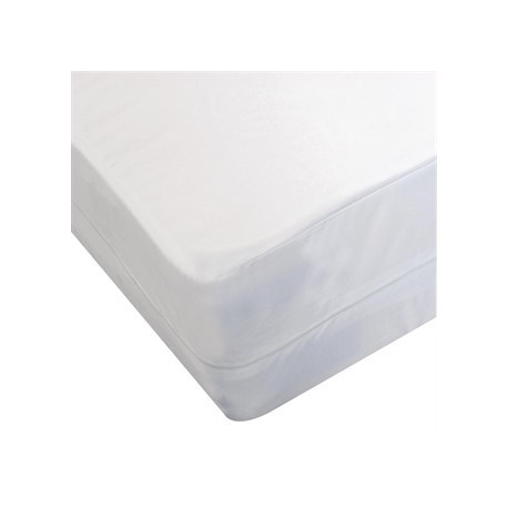 Mitre Comfort Allerzipsmooth Mattress Protector Double White