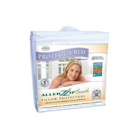 Mitre Comfort Allerzipsmooth Pillow Protector White