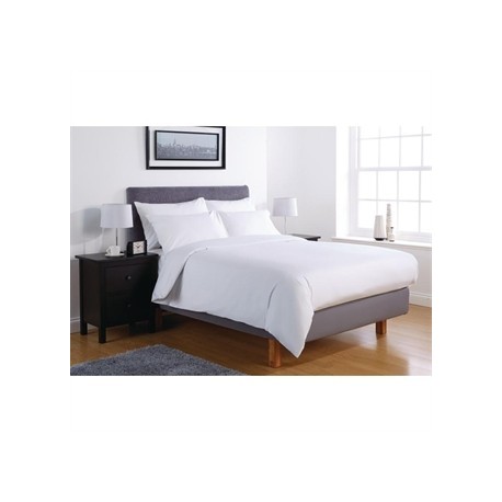 Mitre Comfort Percale Fiited Sheet Double White