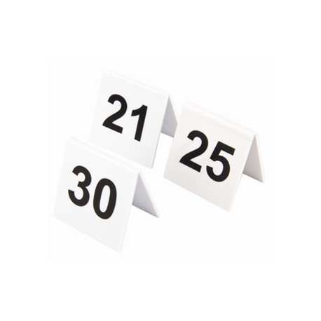 Plastic Table Numbers 21-30
