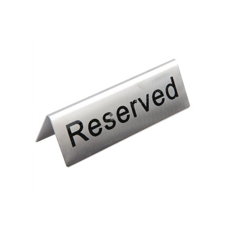 Reserved Table Sign