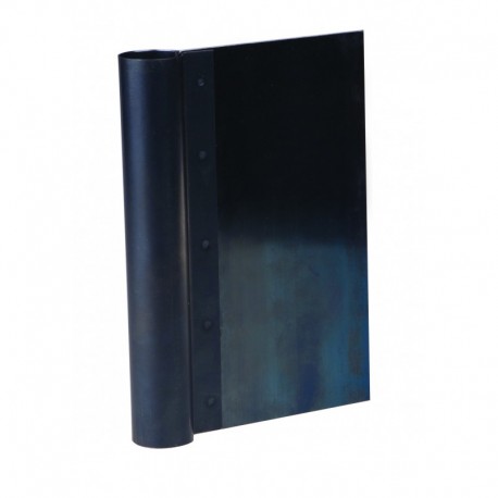 Agnelli Rectangular Dough Scraper, Blue Steel  16 cm