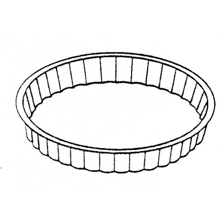 Agnelli Fluted Round Cake Mould. Dolciflex. . 28X3 cm