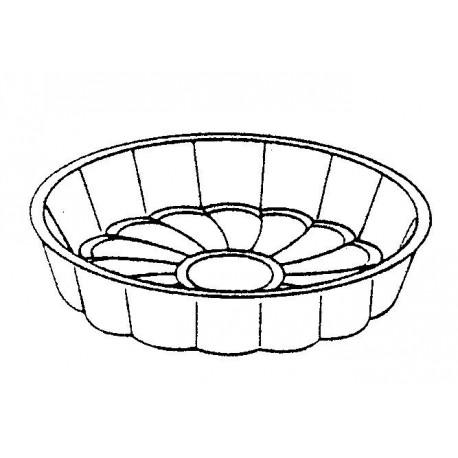 Agnelli Flower Cake Mould. Dolciflex . 20X4 cm