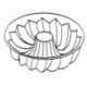 Agnelli Fluted Savarin Mould. Dolciflex. . 24X6 cm