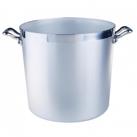 Agnelli Cylindric Stockpot, 2 Handles, Aluminium Cooking Line  14 cm