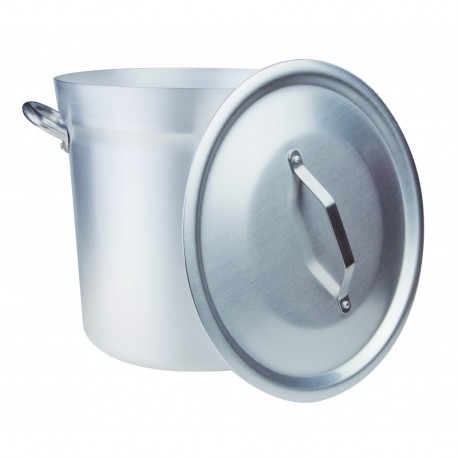 Agnelli Nord Type (Stockpot) With Heavy Lid, Alu Handles And Loop Handle.  50 cm