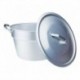 Agnelli South Type (Cauldron) With Heavy Lid, Alu Handles And Loop Handle.  50 cm