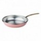 Agnelli Frypan, 1 Handle Hammered Copper, Family Cooking..20 cm