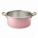 Agnelli Saucepot, 2 Handles, Hammered Copper Family Cooking  24cm