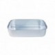 Agnelli Rectangular Roasting Plate Round Folding Angles Heavy Deep Type No Rivets  36 cm