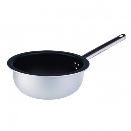 Agnelli Curved Saute Pan With S/S Tubular Handle 3Mm Thick  32 cm