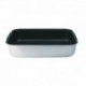 Agnelli Rectangular Roasting Plate. 2 Folding Handles. 3Mm Thick . 60 cm