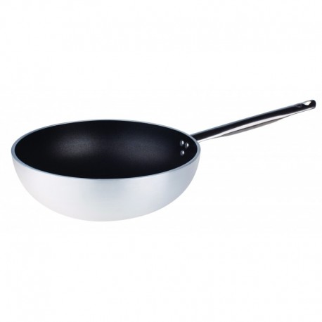 Agnelli Wok With Flat Bottom  28 cm
