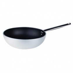 Agnelli Wok With Shapped Bottom  28 cm