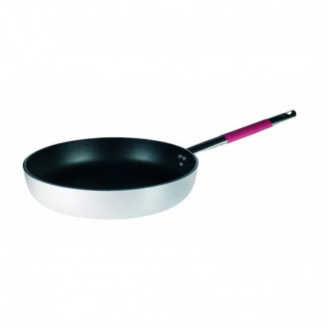 Agnelli Saute Pan. 5Mm Thick. "Cool" Handle - Red Fresh Meat  32cm