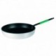 Agnelli Saute Pan. 5Mm Thick. "Cool" Handle - Green Vegetables  32cm