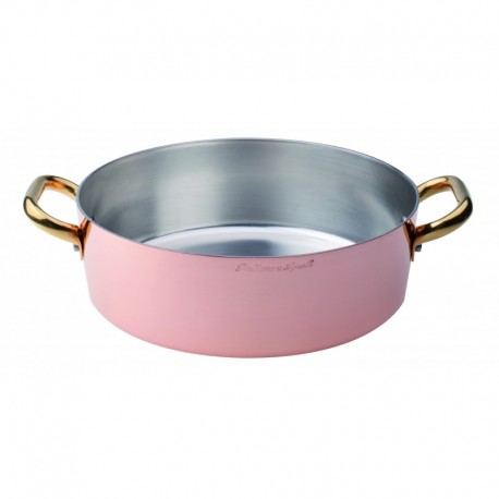 Agnelli Casserole Pot, 2 Handles, Tinned Copper . 32 cm
