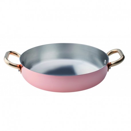 Agnelli Omelette Pan, 2 Handles Tinned Copper . 36 cm