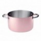Agnelli Saucepot, 2 Handles, Induction Bottom Copper 3 Induc.  24cm