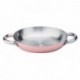 Agnelli Omelette Pan, 2 Handles Copper 3 Induc.  24cm