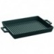 Agnelli Cast Iron Grill Tray   26X32 - Cast Iron Short Handles - Matt Black