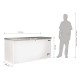 Polar Chest Freezer with Stainless Steel Lid 516Ltr