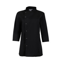 Whites Ladies Fitted Chef Jacket Black XS